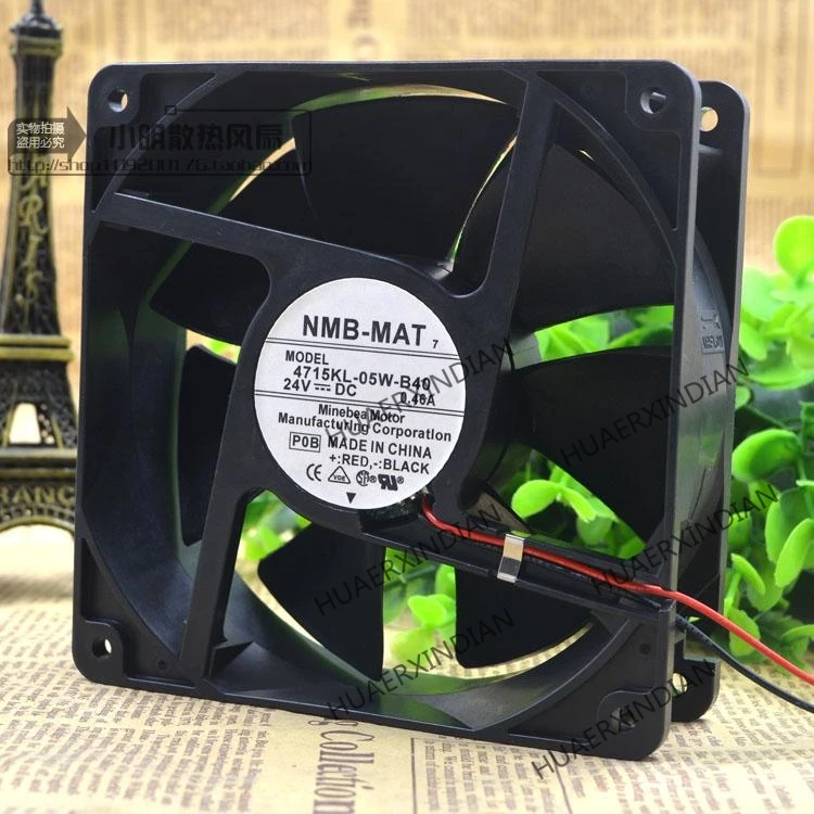

Original NEW 4715KL-05W-B40 24V 0.46A 12038 12CM Motor protection cooling Fan