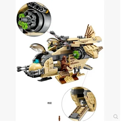 Wookiee большая канонерская лодка Wookiee 75084 Звездные войны Bole 10377 собранные игрушки
