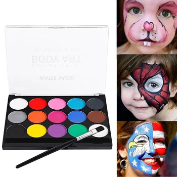 

Recommend 15 Colors Halloween Makeup Face Body Art Painting Body Painting Drama Clown Face Halloween Party