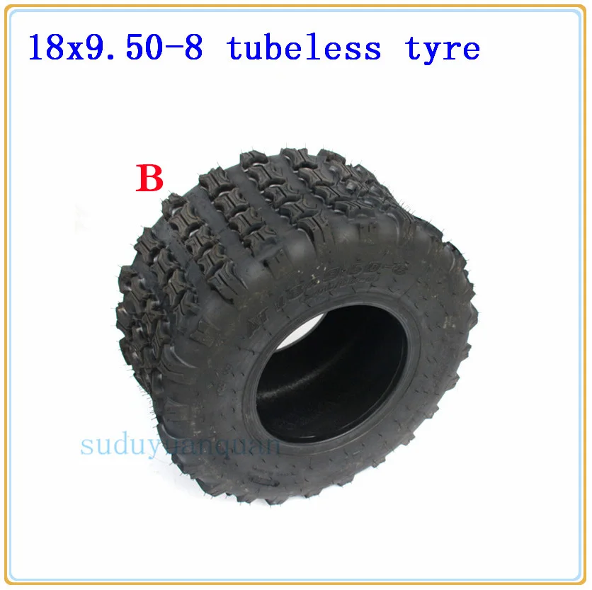 tyre B ATV 8-дюймовые вакуумные высокие износостойкие шины 18X9. 50-8 дорожные шины 18x9. 5-8 240/55-8 газонокосилка садовый трактор газон шины 4ply - Цвет: tyre B