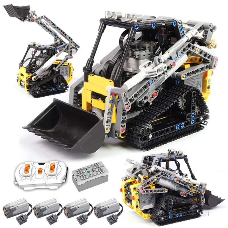 Mattoni Da 470 Pezzi Technical Moc13349 Rc Track Loader Car Truck Model Building Blocks Regali Di Compleanno Per Bambini Giocattoli Telecomandati Per 