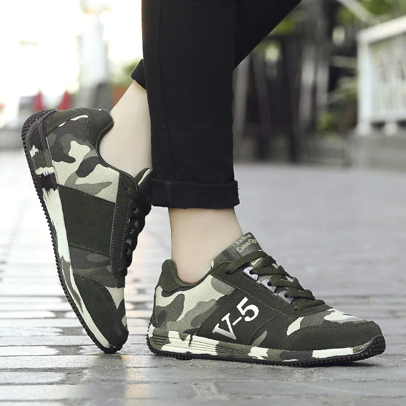 

Spring And Autumn New Style Outdoor Camouflage Shoes Students jun xun xie COUPLE'S Men And Women Athletic Shoes Running Shoes Mi