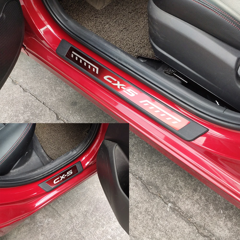 Автомобильные аксессуары для Mazda Cx5 Cx 5 Стайлинг Накладка на порог двери защитная