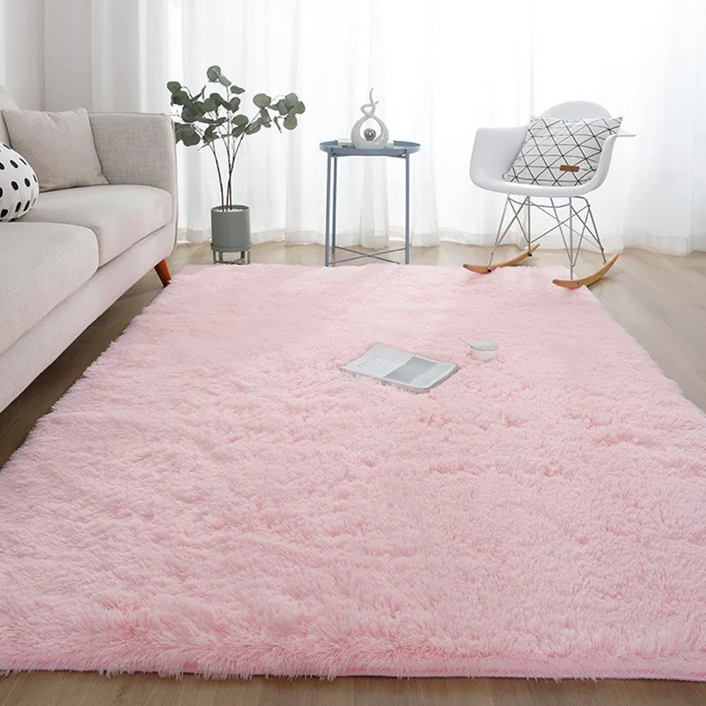 Fluffy Carpet Large Soft Rugs Anti-Slip Shaggy Rug Mat Living Room Floor Bedroom 