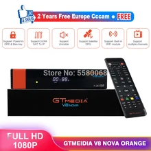 Full HD 1080P Gtmedia DVB-S2 V8 Nova  receiver, built-in WiFi power supply, Satellite TV receiving box free Europe Cline 2 years