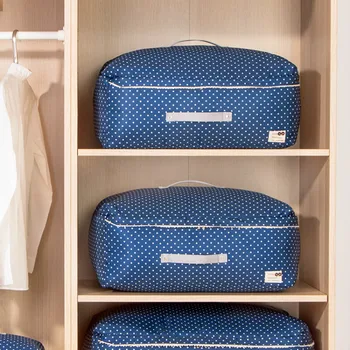 

Clothes Home Storage Bag Large Organizer Zip Lock Bedside Luggage Organizer Wardrobe Organizador Closet Household Items EA60SN