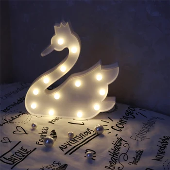 

LED Swan Night Lights for Children Kids Baby Sweet Nursery Bedroom Night Light Home Party Light Decoration Supplies
