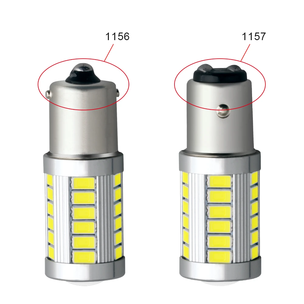 100 шт. светодиодный 1156 1157 BAY15D P21W BA15S PY21W BAU15S Автомобильная сигнальная Поворотная лампа индикатора задний стоп-сигнал светильник 12V цена оптовой продажи