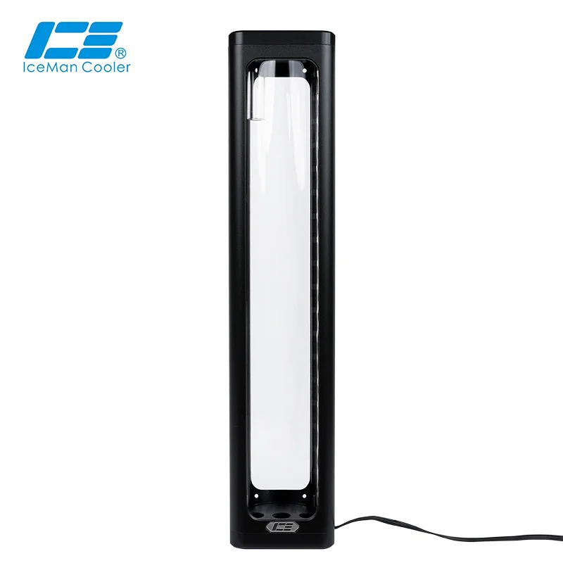 IceManCooler ICE-RX7 360mm Square Glass Reservoir Water Tank 5V 3PIN ARGB Light Strip Motherboard Control Silver Black White | Компьютеры