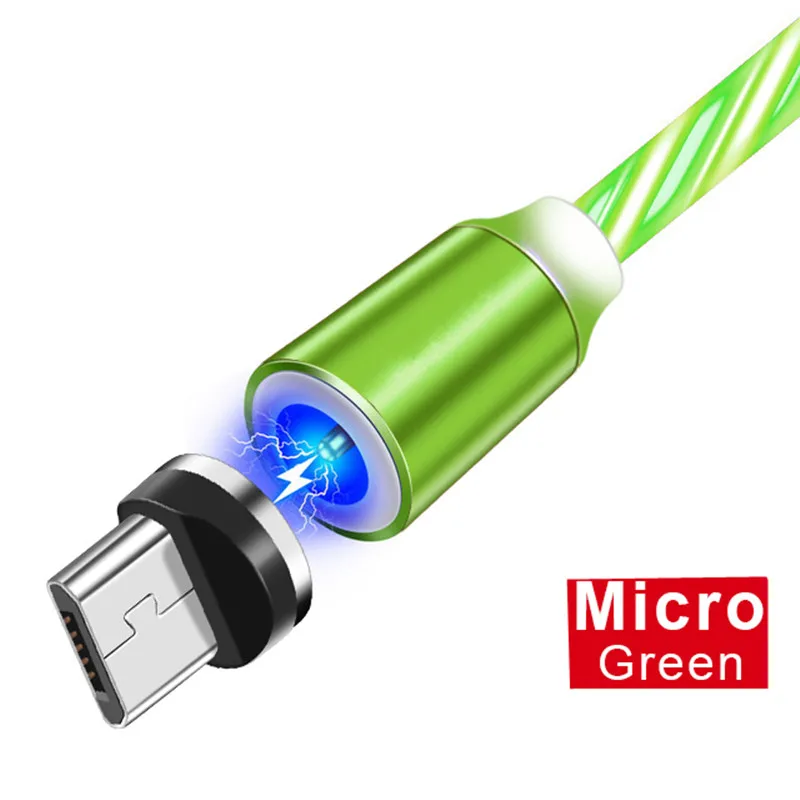 Магнитный usb-кабель для зарядки, шнур для huawei P Smart Z Y9 Prime Honor 8A 8S 10, быстрая зарядка для мобильных телефонов, Магнитные Светодиодные кабели