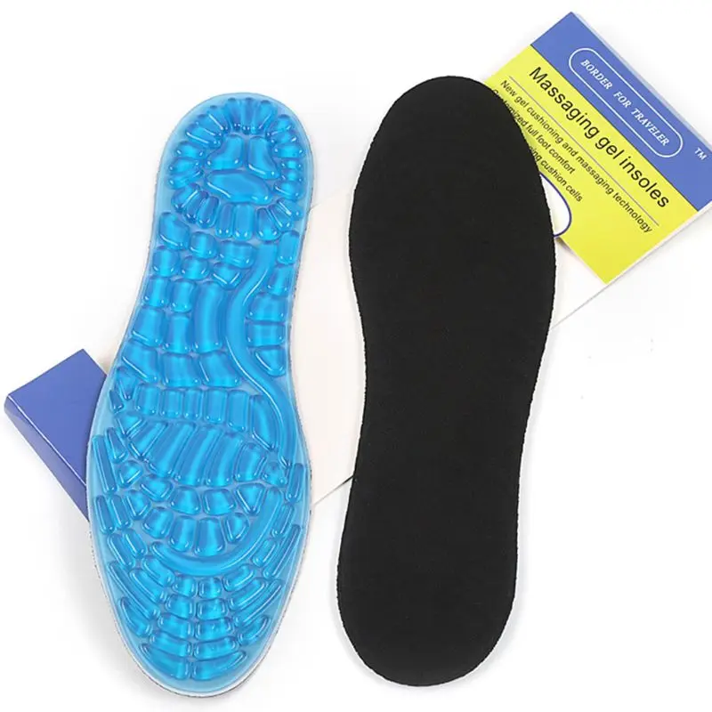 S Silica Gel Basketball Running Insoles Summer Breathable Foot Shoe Pad suit for camping - Цвет: S