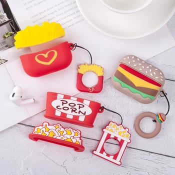 

3D Food Cartoon Cover Case For AirPods Pro Bluetooth Wireless Pattern Protective Earphone Case For Air pods 3 Cases Accessories