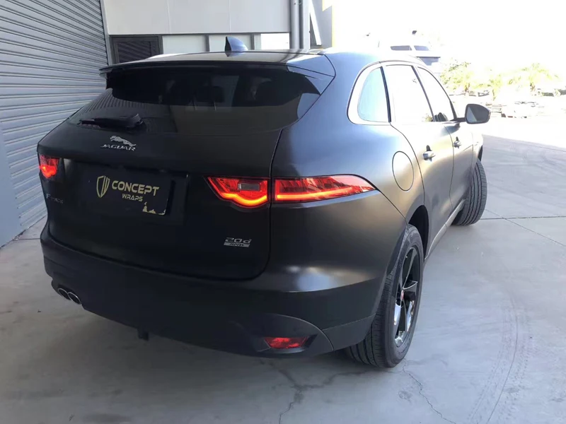 Black Satin Vinyl Wrap Foil-2