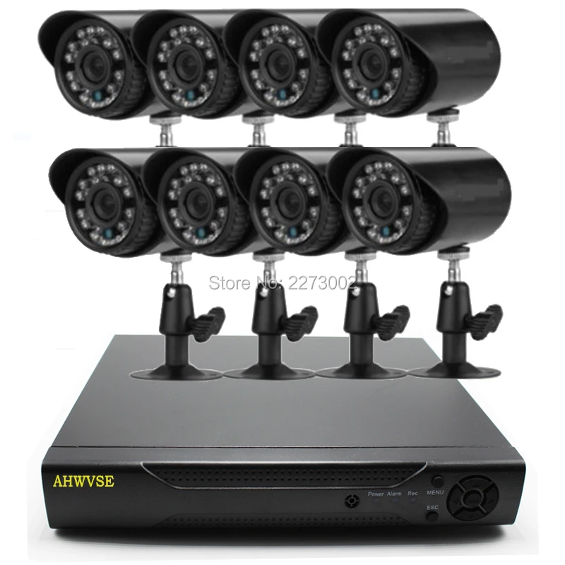 8CH цифровой видеорегистратор, система CCTV 8 шт. Камера s 8CH 2,0 МП система наблюдения с инфракрасными датчиками Камера 1080P HDMI аналоговая камера высокого разрешения, система видеонаблюдения, цифровой видеорегистратор 2500 ТВЛ комплект видеонаблюдения