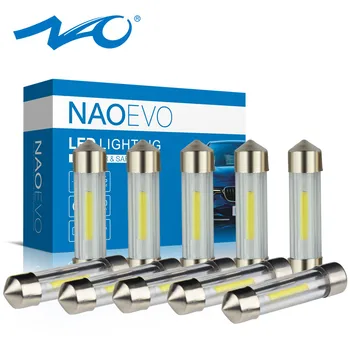 

NAO 10x C5W LED 31mm Festoon Auto C10W 36mm 39mm 41mm COB 12V Car interior lighting 6000K LED Light White Lamp for Dome Bulb