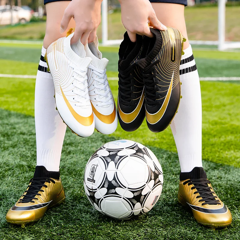 crampons football homme Chaussures de Football de la société pour hommes, chaussure  de foot crampons, baskets crampons pour hommes, entraîneur professionnel  sur le terrain, plantes artificielles - AliExpress