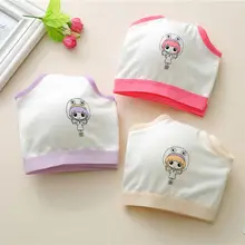 Хлопковый бюстгальтер для девочек, нижнее белье для детей, подростков, студентов, 1 шт., спортивный Спортивный бюстгальтер 19QF