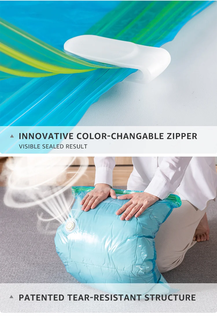 Вакуумный мешок для одежды с сумкой хранения насоса вакуумный пакет экономия