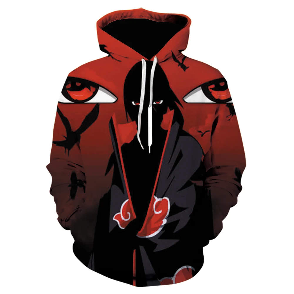 

Harajuku Naruto 3D Hoodie Fashion Anime Hoodie 3D Print Naruto Mens Sweatshirt Boys/girls Hip hop Autumn Winter