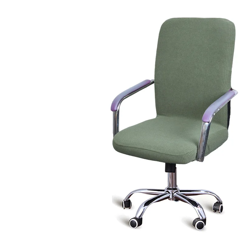 9 цветов современный спандекс чехол на компьютерное кресло из полиэстера и эластичной ткани чехол для офисных стульев легко моющийся съемный - Цвет: Green