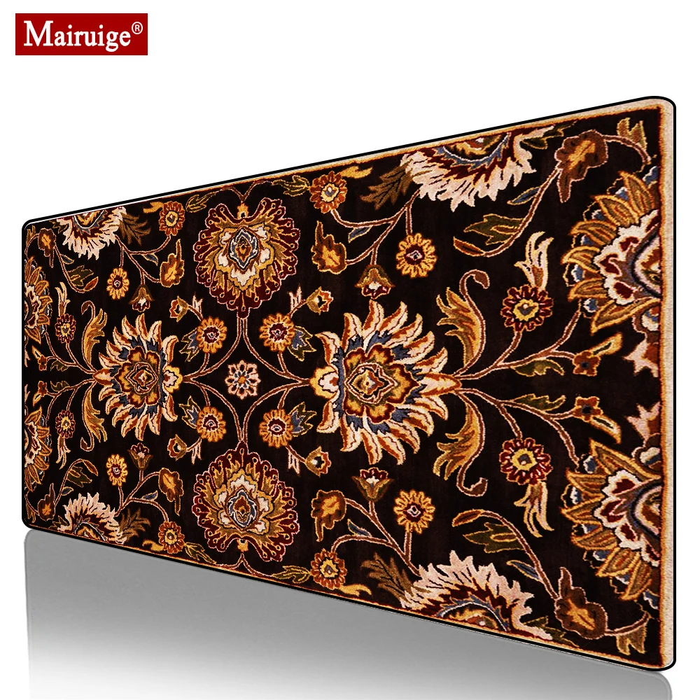 

Vintage Persian Rug Bohemian Mouse Pad Gamer Desk Mat Large Keyboard Pad Gaming MousePad 90x40cm/80x30cm for Laptop Table Pads