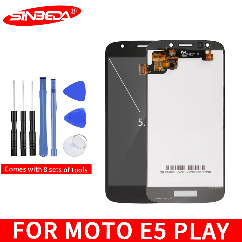 

5.2" Original For Motorola E5 Play XT1921 LCD Display Touch Screen Digitizer with Frame For Moto E5 Play Display E5 Play 2th LCD