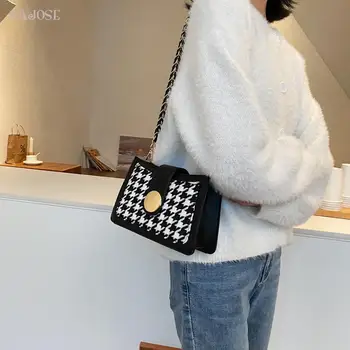 

Bags Lady Wild Messenger Handbags Casual Fresh Handbag Women Famale Leather Girl Shoulder Sweet Wool Crossbody Bag For Women