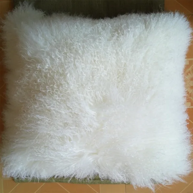 Gray Mongolian Fur Pillow Cover Tibetan Lamb Cushion Covers Sheepskin  Pillow Case Sofa Decorative Pillows Capa De Almofada - Cushion Cover -  AliExpress