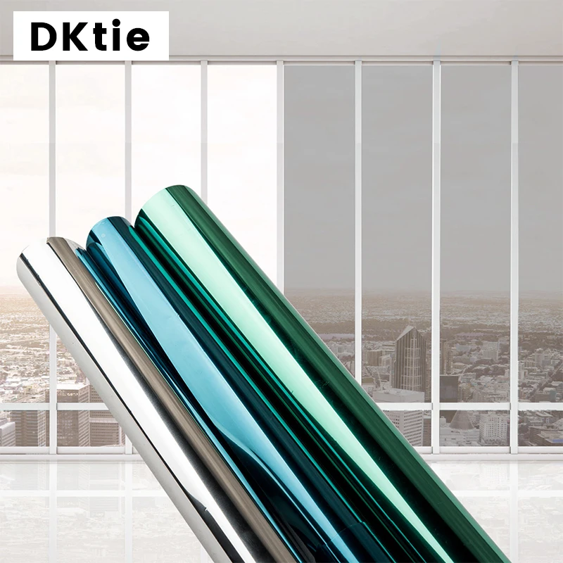 40/50*100/200 Cm Reflective Uv Window Film Sticker Self Adhesive Mirror Film Glass Heat Transfer