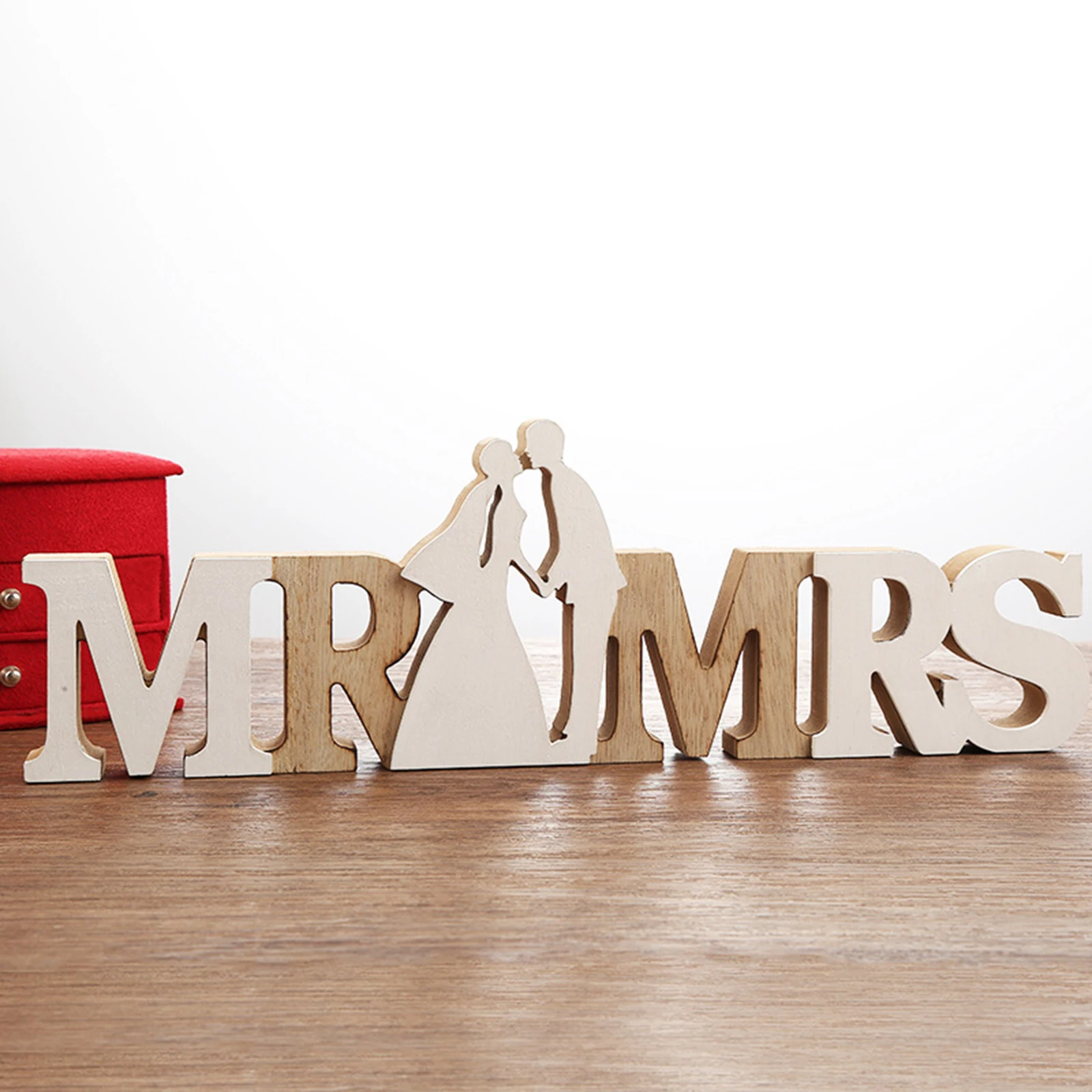 Bruiloft Houten Letters Woord Mr & Mrs Wedding Party Decoratie Vintage Tafel Centrepie Decor _ - AliExpress Mobile