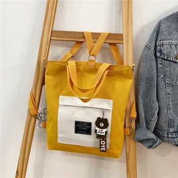 

Luxury Handbags Women Bags Designer Multipurpose Canvas Bag Student Backpack Women's Shoulder Bags Girl Crossbody Bag School Bag
