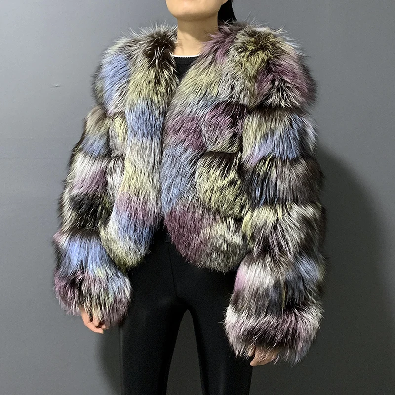 Fluffy Winter Natural Fur Coat 