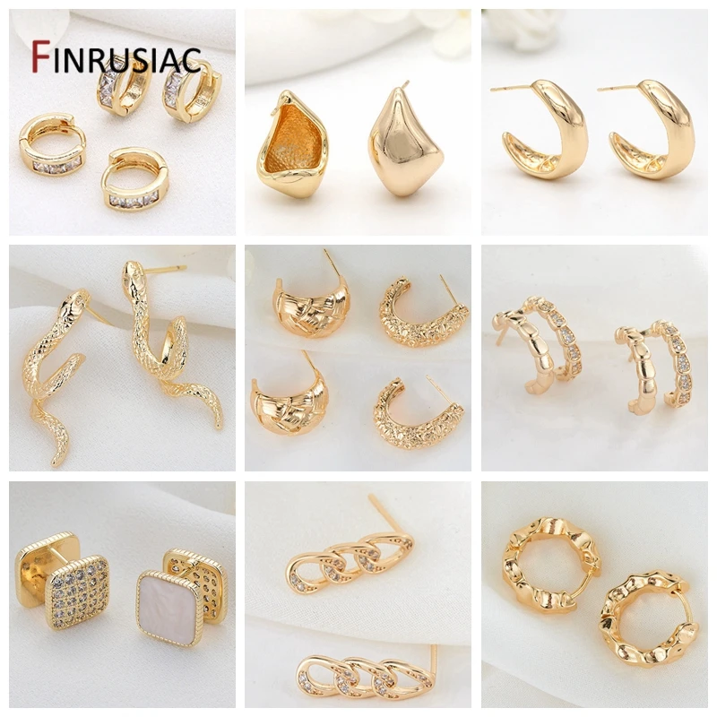 Buy Online Simple Smart Gold Plated Round Shaped Earrings for Girls and  Women – One Stop Fashion