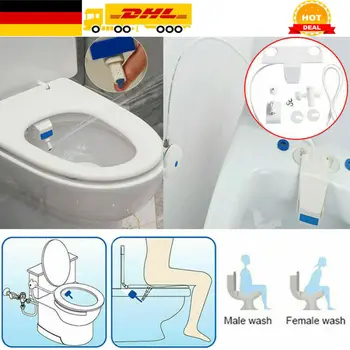 

NEW Toilet Bidet Fresh Water Spray Seat Attachment Bathroom Non-Electric Kits
