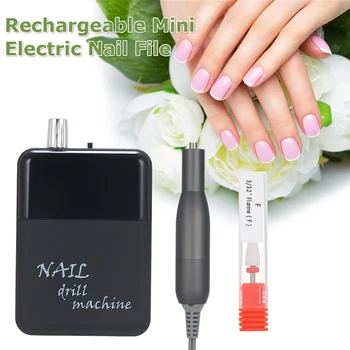 

0-3000RPM Portable Electric Nail Drill Machine Rechargeable Mini Nail File Drill Set for Manicure/Pedicure Polishing Cuticle