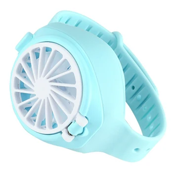 

Potable Mini Fans USB Rechargeable Mini Electric Ventilator Handheld Watch Shape Fan For Office Household Traveling-35