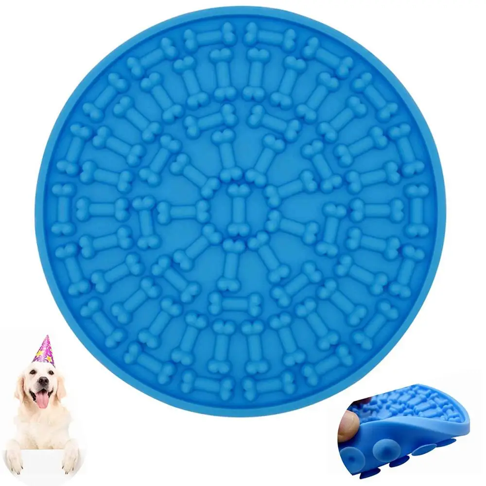 Dog Lick Pad Dog Washing Distraction Device Pet Bath Grooming Helper Slow Treat Dispensing Mat-Super Strong Suction