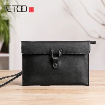 

AETOO Clutch, men's leather envelope bag, business casual leather clutch