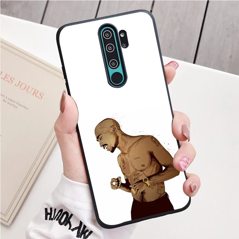 Ca Sĩ Nhạc Hip Hop 2Pac Tupac Silicone Ốp Lưng Điện Thoại Redmi Note 9 8 7 Pro S 8T 7A bao Da