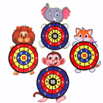 

Children throw sticky target ball dart board sticky ball parent-child interaction sucker toy animal dart target indoor toy