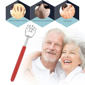 

Hot Selling 10pcs Bear Claw healthy Back Scratcher Zinc alloy Portable Extendable Handy Pocket Pen Clip Back Scratcher