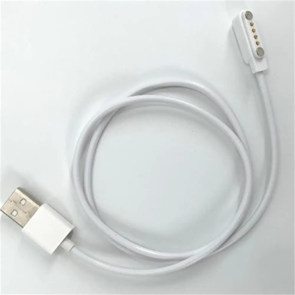 Universal 4pin 7.62 Space Smart Watch Magnetic Charging Cable USB 2.0 Male to 4 Pin Magnetic Charger Cord Y95 KW18 KW88 KW98 DM,charging cable,usb charging cable