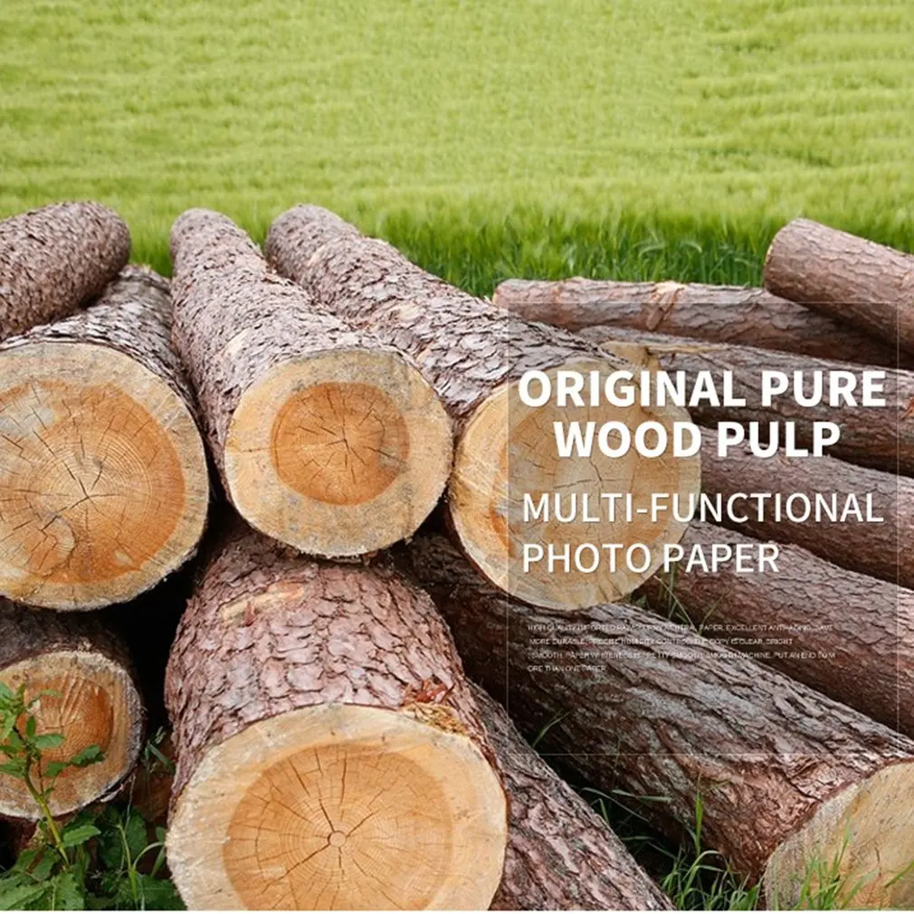 TIANSE 100 sheets/pack Photographic Paper for WECHAT A7 Size Photo Waterproof Quick Dry Real Color Photo Album Cover