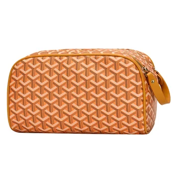 

HoundStooth Solid Women Cosmetic Bag Waterproof Large Capacity Wash Bag Travel Business Trip Tour Makeup Storage Bags