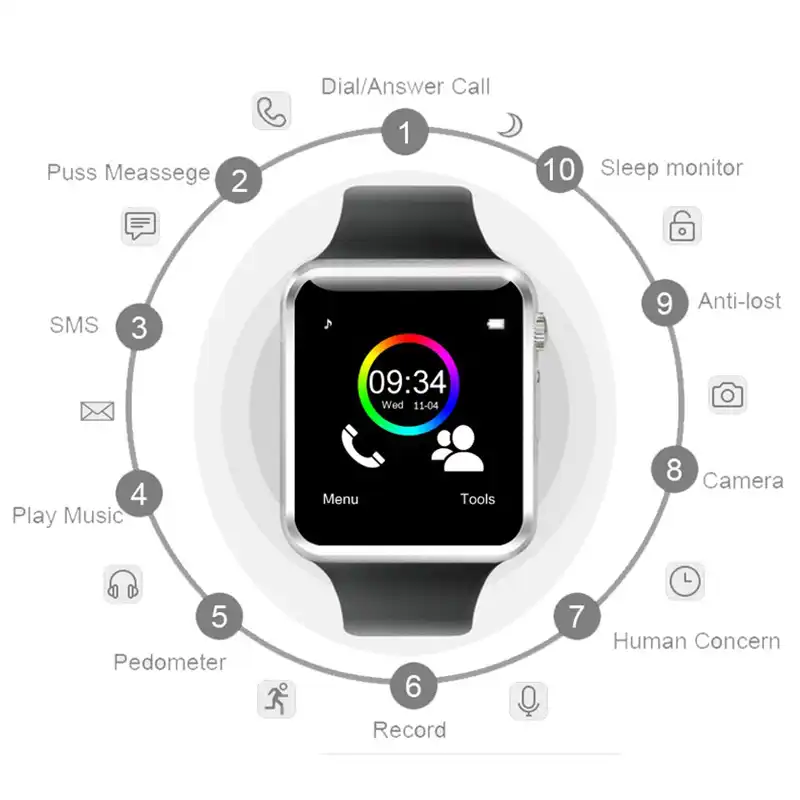 a1 smart watch waterproof