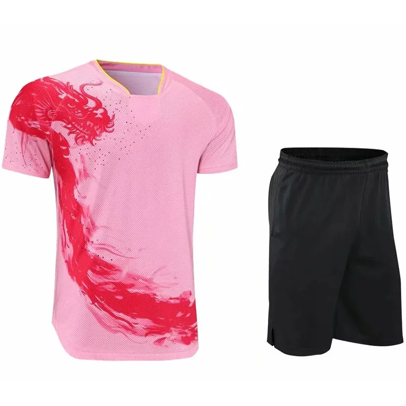 Sports Clothes Short Sleeve T Shirt Long Sleeve T Shirt China Dragon table tennis Jerseys for Men Women Children China ping pong t shirt Table tennis shirts sport tee jerseys