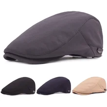 Классическая Кепка водителя с козырьком для мужчин и женщин, Кепка для газетчиков, повседневный берет, Регулируемая Кепка