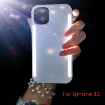 

Light Glow Phone Case For iPhone 11 Pro Max Case Photo Fill Light For iPhone X 7 plus Selfie Mobile Shell For iphone 11 Case