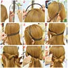 New Double Root Hair Hoop Head Band Adjustable Hair Clips Women Hoop Elastic Rubber Bands Ring Hair Styling Tools Hair Braider ► Photo 3/6