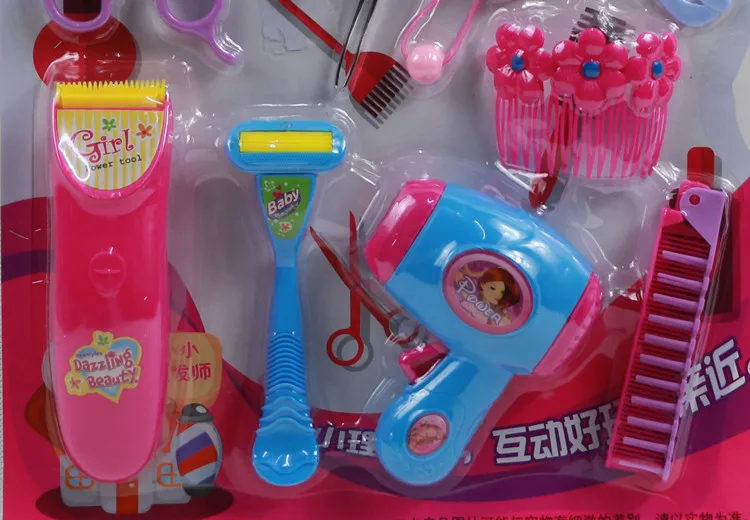 

Children Play House Toys Hairdressing Gadget Dressing up Toy Character Play House Educational Supermarket Toy